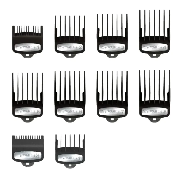 Wahl Premium Cutting Guide Comb with Metal Clip 10 pcs set