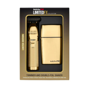 BaBylissPRO Gold LimitedFX Professional Trimmer & Double Foil Shaver Set Combo