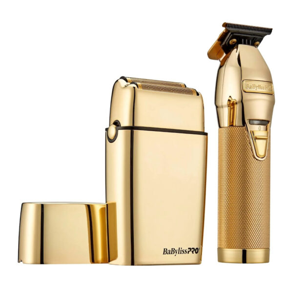 BaBylissPRO Gold LimitedFX Professional Trimmer & Double Foil Shaver Set Combo - Image 3