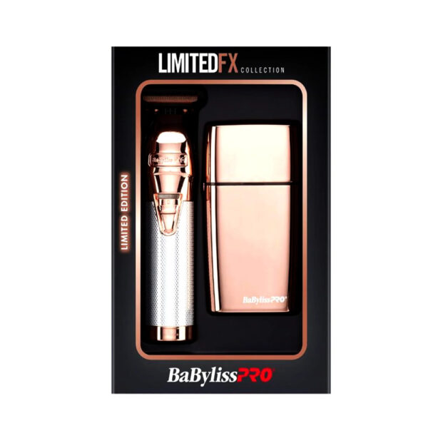 BaBylissPRO LimitedFX Rose Gold Trimmer and Double Foil Shaver - Image 2