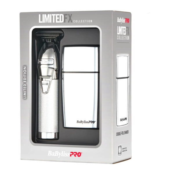 BaBylissPRO LimitedFX Silver Trimmer and Double-Foil Shaver