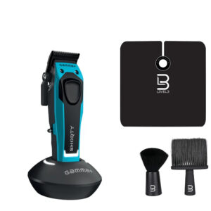 Gamma+ SHORTY Hair Clipper with lv3 neck duster set and cape