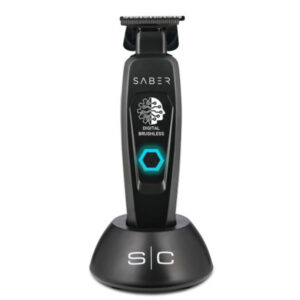 SABER METAL BODY DIGITAL BRUSHLESS MOTOR CORDLESS TRIMMER - BLACK