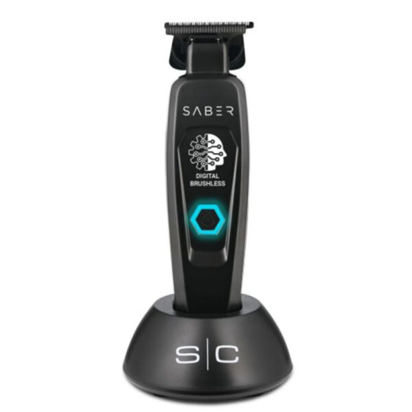 SABER METAL BODY DIGITAL BRUSHLESS MOTOR CORDLESS TRIMMER - BLACK