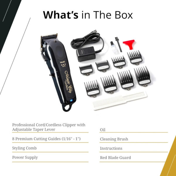 WAHL 5 STAR BLACK CORD/CORDLESS MAGIC CLIP 3026432 - Image 2