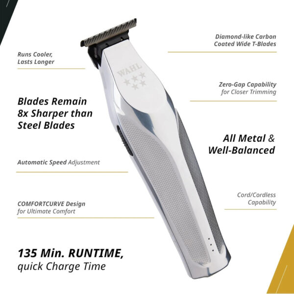 Wahl Professional Hi-Viz Trimmer, Precision Cutting, Adaptive Speed Control, 135-Minute Run Time - Image 2