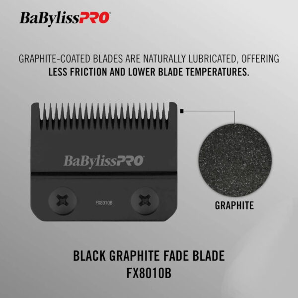 BaByliss PRO Replacement Graphite Fade Blade FX8010B - Image 2