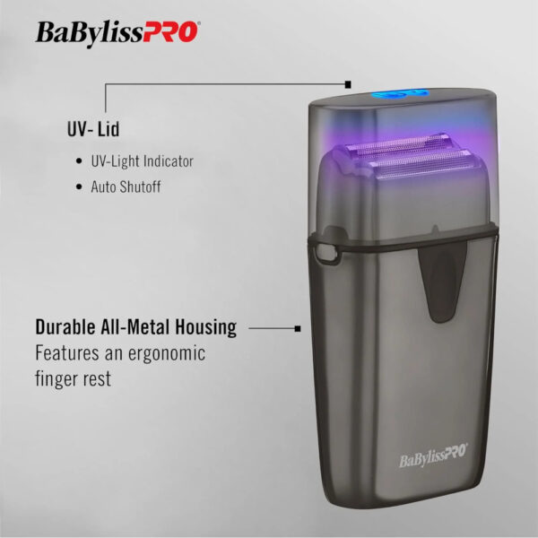 BaByliss PRO UVFOIL Double Foil Cordless Shaver FXLFS2 - Image 2