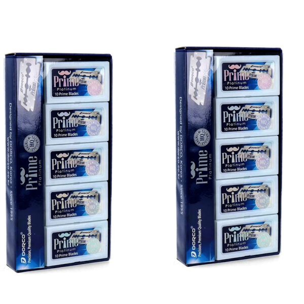 Dorco 200 Piece Prime Double Edge Razor Blades