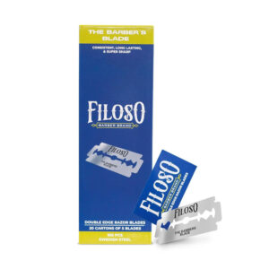 Filoso Double Edge Razor Blade, Safety Razor Blade Stainless Steel Platinum Coated Pack of 100