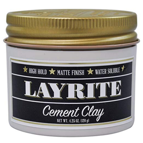 Layrite Cement Matte Hair Clay, 4.25 oz.