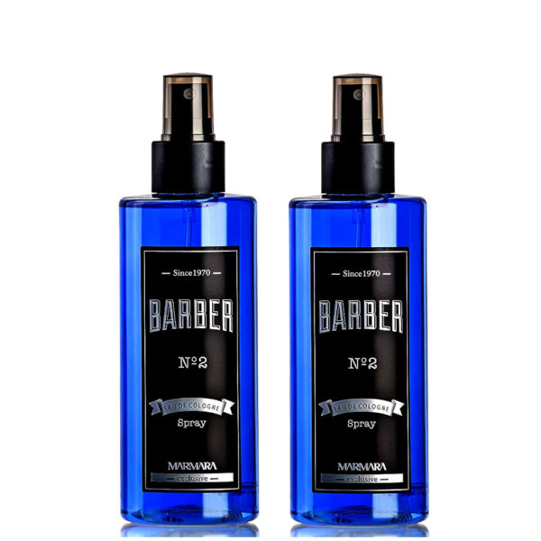 Marmara Barber Cologne aftershave No 2 Blue, 250ml x 2 Bottles