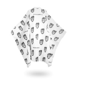 Slick Gorilla Barber Cape White