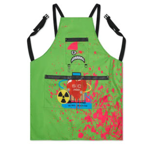 StyleCraft Water-Repellent Barber/Salon Apron w/ Adjustable Straps - Radioactive