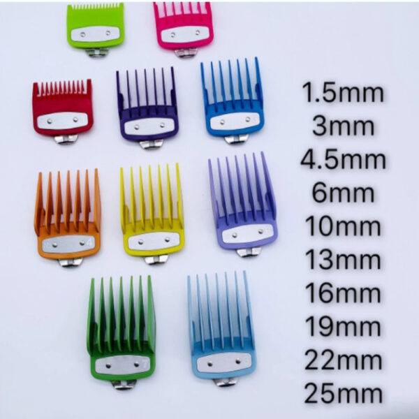 Attachments guards cutting comb colorful 10 set - Image 2
