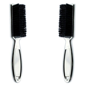 Fade brush barber cleaning clipper 2 set silver