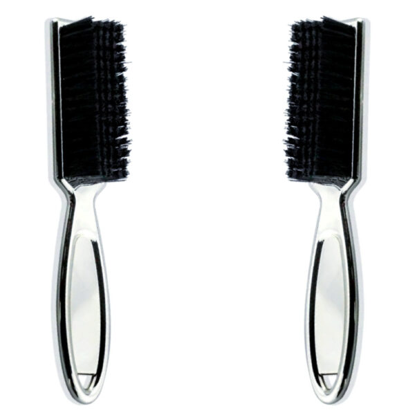 Fade brush barber cleaning clipper 2 set silver