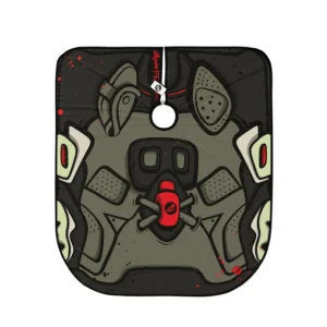 Illuzien Green 6IX PRO Barber Cape, Hair Cut Drape, Water-Resistant Barber Accessories, Professional Cape