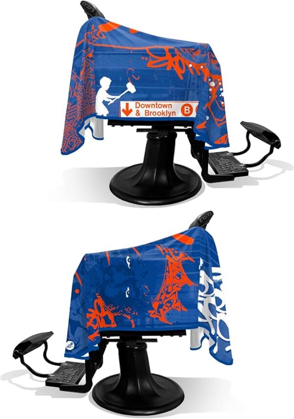 Illuzien MSG Liberty PRO Barber Cape, Hair Cut Drape, Water-Resistant Barber Accessories, Professional Cape - Image 2