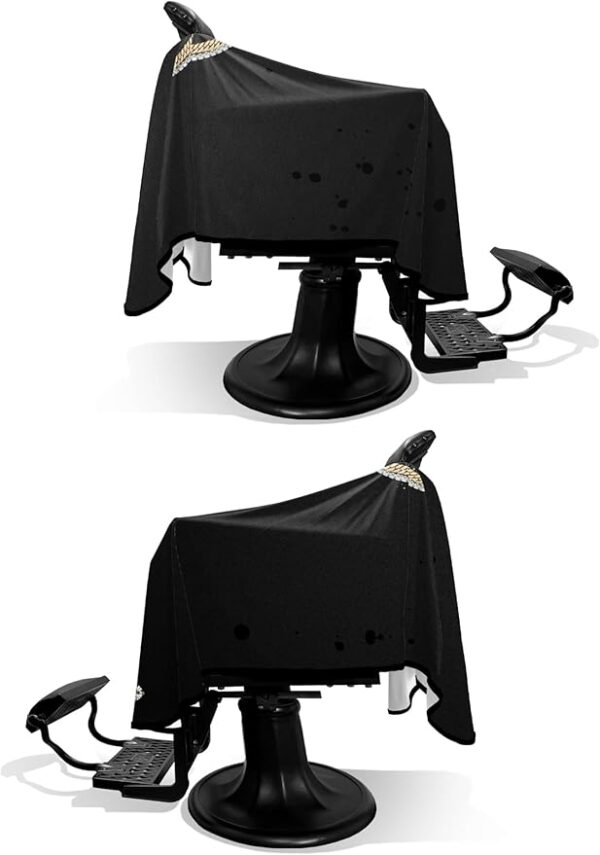 Illuzien Cuban Link PRO Barber Cape, Hair Cut Drape, Water-Resistant Barber Accessories, Professional Cape - Image 4