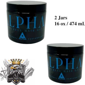 Alpha Gel Blue Hair Styling Gel 2 x Jars